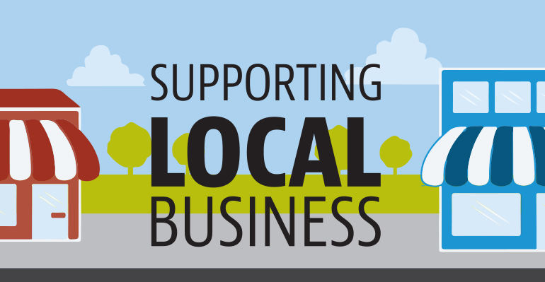 Why shop local infographic